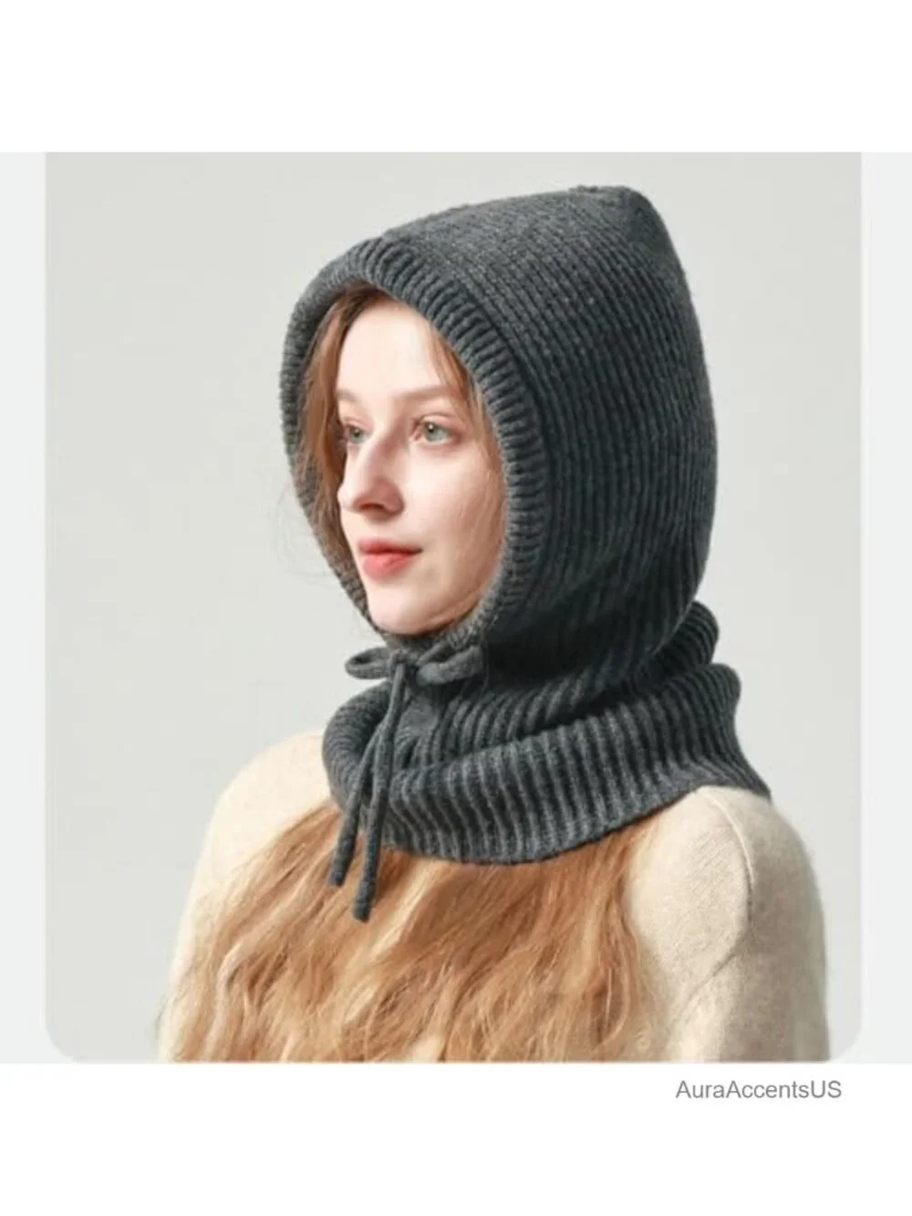 Winter Balaclava Hooded Beanie Hat Windproof Fleece One Size